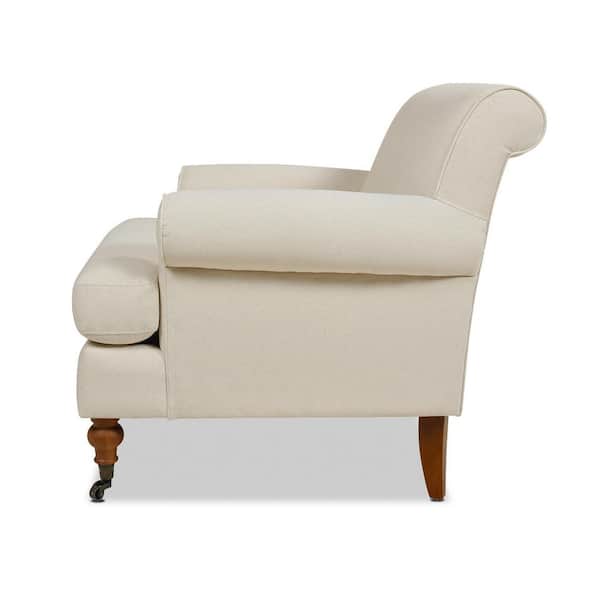 Alana Lawson Light Beige Linen Arm Chair (Set of 1)