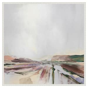 "Beauty" by Dan Hobday 1-Piece Floater Frame Giclee Abstract Canvas Art Print 30 in. x 30 in.
