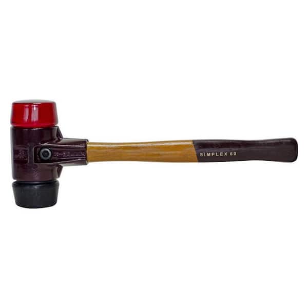 3.31 Lb. Simplex Rubber or Plastic Mallet with 15 in. Wood Handle