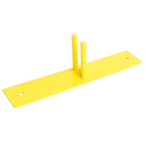 23.5 in. L x 4.75 in. W x 6.75 in. H Powder-Coated Steel Ground Base for Temporary Fencing
