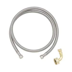 3/8 in. Comp. x 3/8 in. Comp. x 48 in. Braided Stainless Steel Dishwasher Supply Line with 3/4 in. Garden Hose Elbow