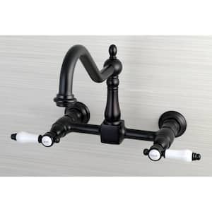 Bel-Air 2-Handle Wall-Mount Standard Kitchen Faucet in Oil Rubbed Bronze