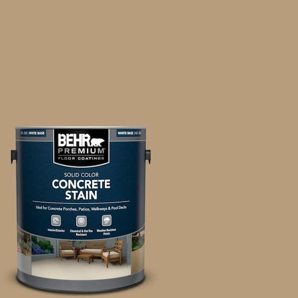 BEHR PREMIUM 1 gal. #PFC-28 Desert Sandstone Solid Color Flat Interior/Exterior Concrete Stain