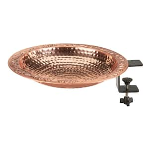 13.5 in. Pure Copper Deck Mount Birdbath