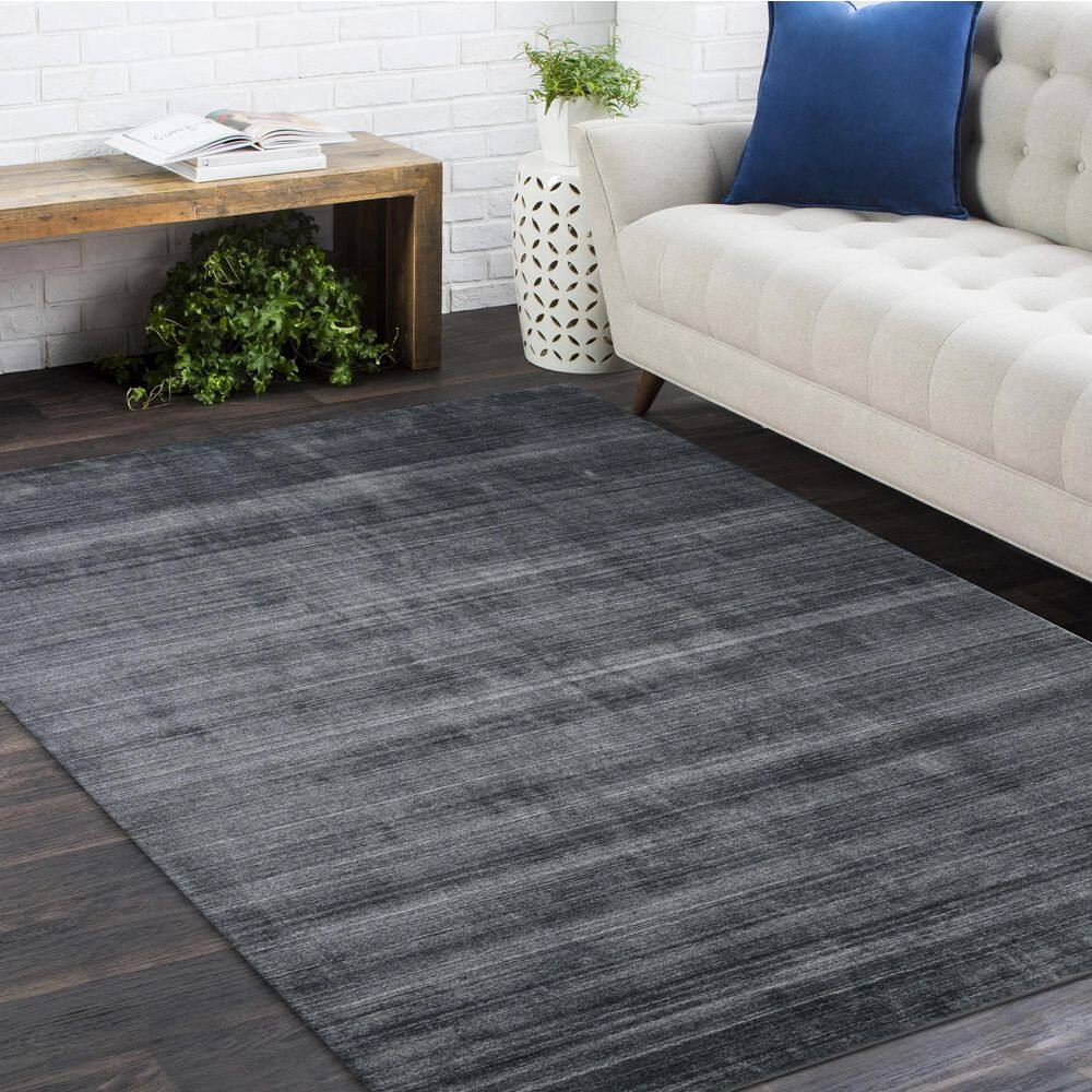 Marengo Stripe Hand-Knotted Wool Blend 8' x 10' Area Rug