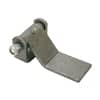 Formed steel strap hinge with grease fitting for trailer doors