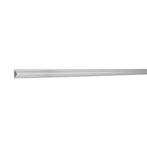 LWM 135 0.375 in. D x 0.875 in. W x 96 in. L Unfinished Polystyrene Flat Astragal Panel Moulding 192 LF (24-Pack)