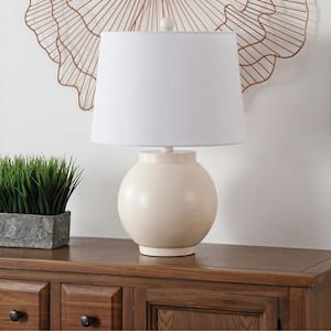 Lemeni 22 in. Cream Table Lamp