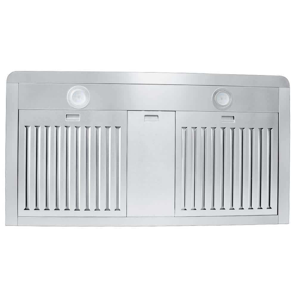 36-Inch Stainless Steel Under Cabinet Range Hood with LED Lights