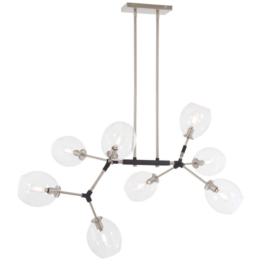 Gothic Eight Arm Chandelier With Storm Glasses (719P3P5G) - The