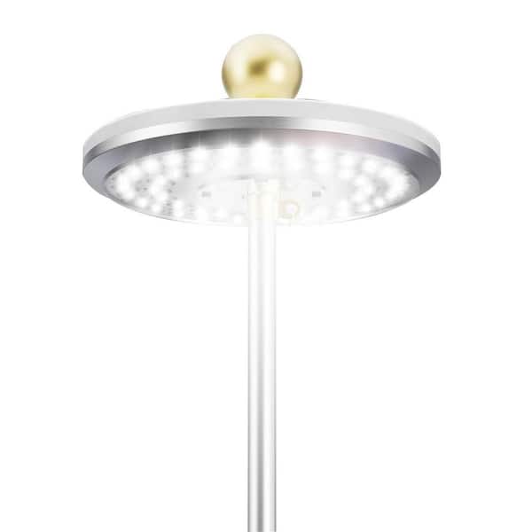 Solar Powered Waterproof Flag Pole Light with 26 LED, Fits 15 to 25 Ft In-Ground Flag Poles, Auto On/Off Dusk to Dawn