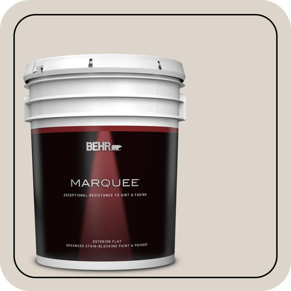 5 gal. #ECC-18-2 Pebbled Shore Flat Exterior Paint & Primer product image for price tracking