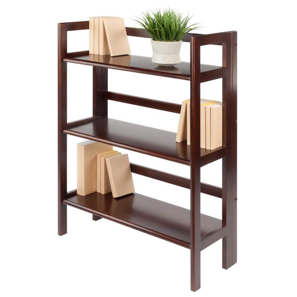 Walnut 3-Tier Stackable Solid Wood Floating Shelf