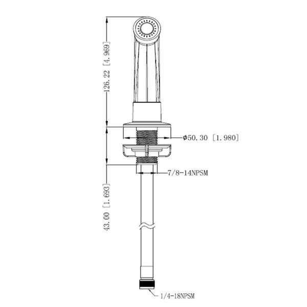 Design House Kitchen Replacement Side Sprayer Only In Satin Nickel The Home Depot