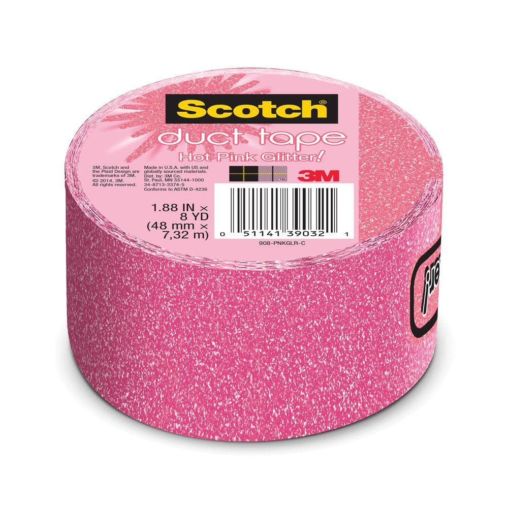 Pink Glitter Tape with Foil Hearts - 15mm x 5m - Romantic Sparkle - Ca –  MindTheWrap