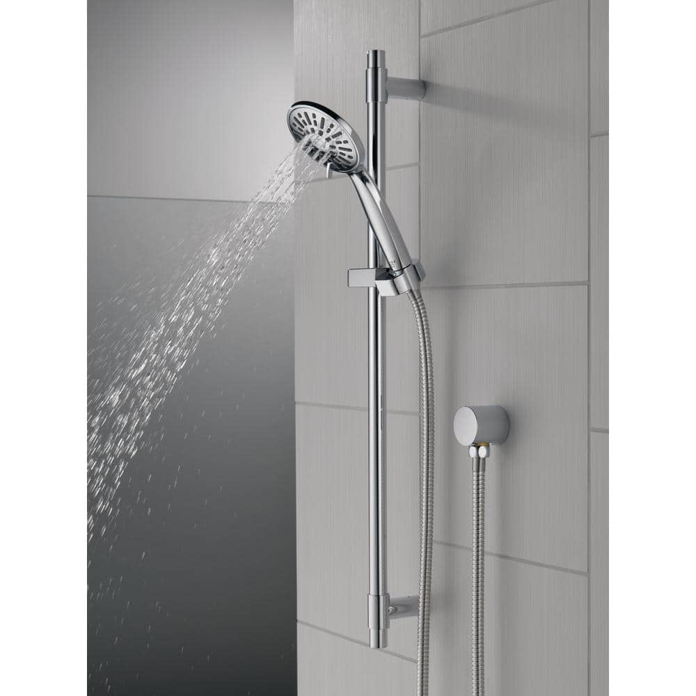 Chrome Slide Bar Handheld Shower with Hose