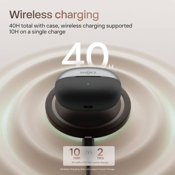 SHOKZ OpenDots ONE True Wireless Earbuds Black E310-ST-BK-US - The