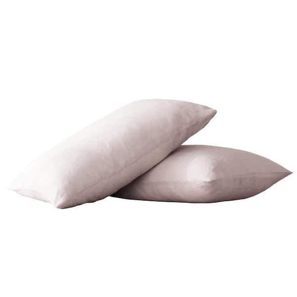 Champagne Pink Linen King Pillowcase (Set of 2)