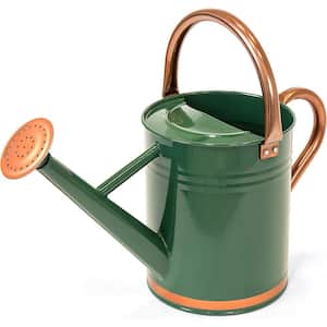 1 Gal. Lightweight Galvanized Steel Gardening Watering Can w/O-Ring, Top Handle, and Copper Accents