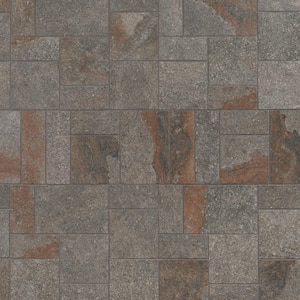 Dominion Iron Gray 11.81 in. x 15.74 in. Matte Porcelain Floor and Wall Mosaic Tile (1.29 sq. ft./Each)