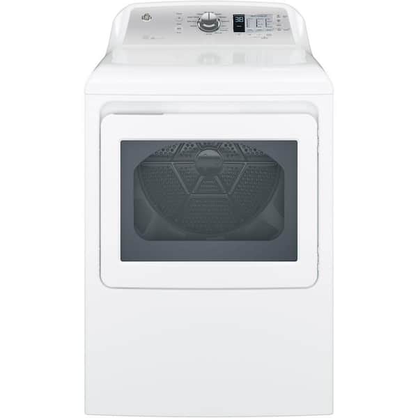 GE 7.4 cu. ft. 240-Volt White Electric Vented Dryer, ENERGY STAR