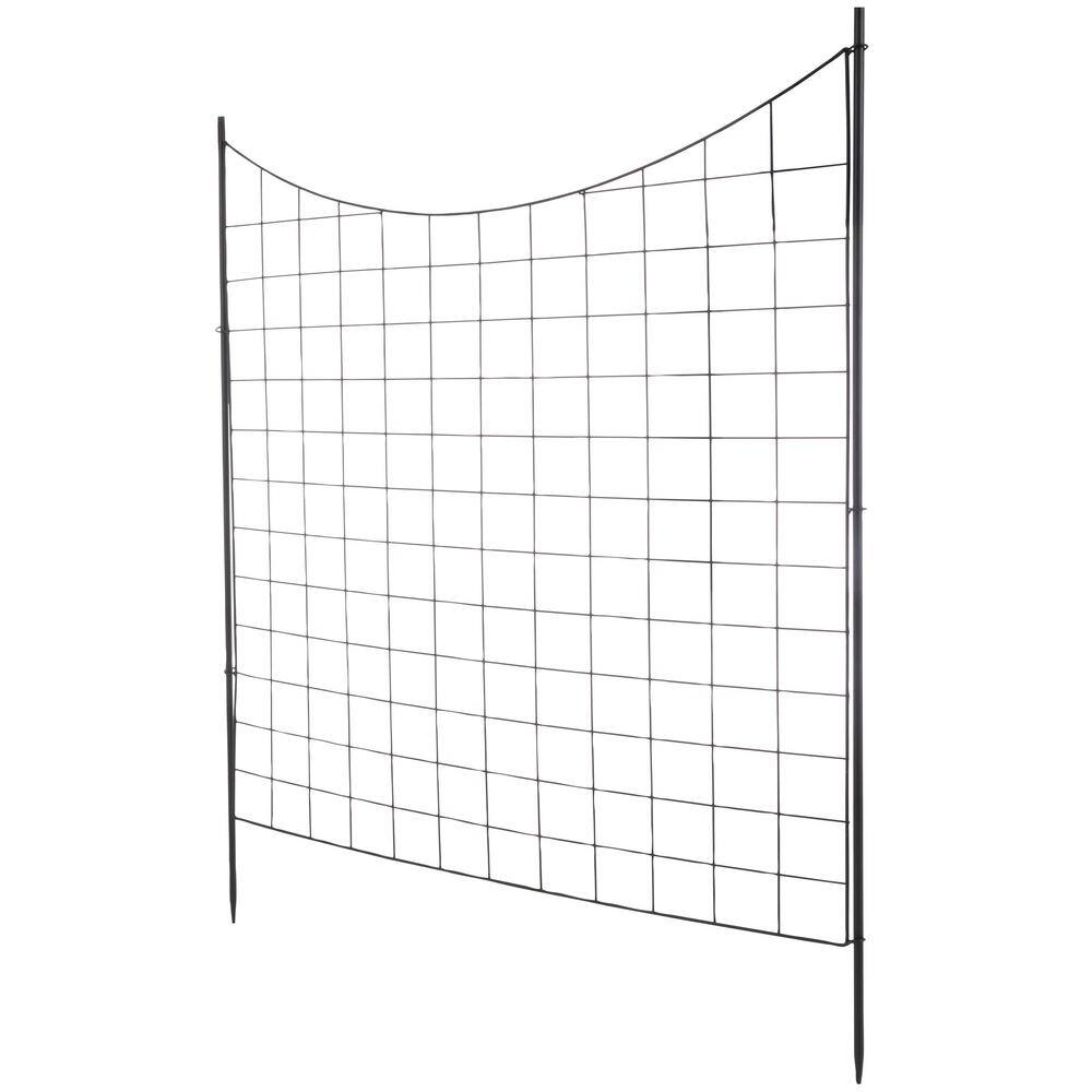 Pure Garden 39 in. Tall No Dig Steel Garden Fence Or Outdoor Dog