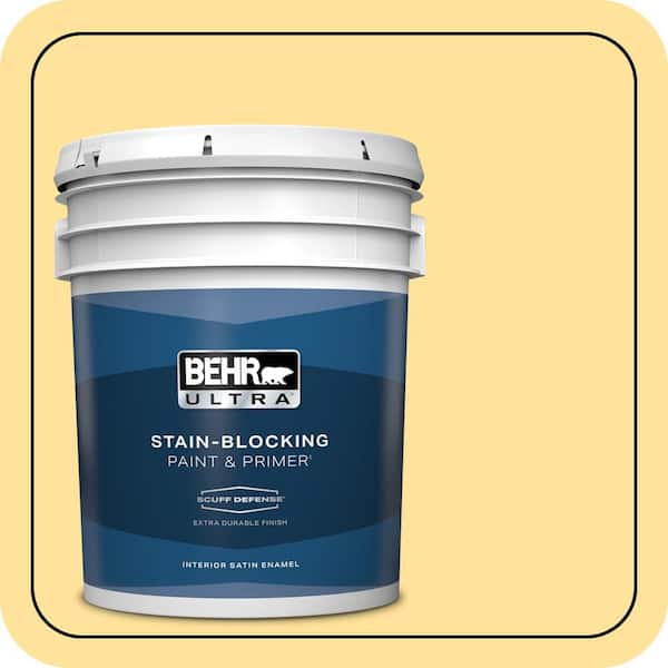 BEHR ULTRA 5 gal. #P290-3 Roasted Corn Extra Durable Satin Enamel Interior Paint & Primer
