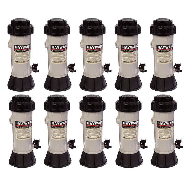 HAYWARD Automatic Swim Pool Off-Line Trichlor Chlorinating Chlorine Feeder (10-Pack)