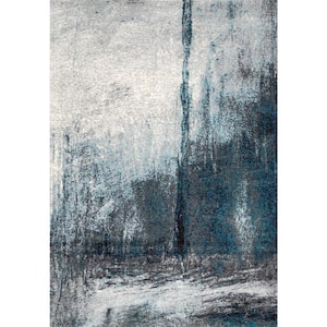 Noreen Abstract Gray 10 ft. x 14 ft. Area Rug