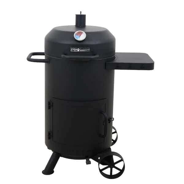 Charcoal Drum Smoker in Black