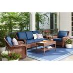 Hampton bay cambridge collection 4 piece seating outlet set