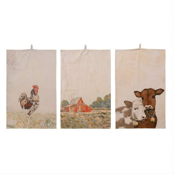 Farm Animals Dish Towels