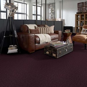 Palmdale I - Grape Koolaid - Purple 17.6 oz. Polyester Texture Installed Carpet
