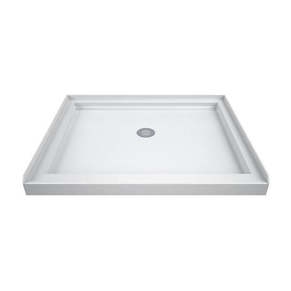 DreamLine Slimline 32 x 32 Single Threshold Shower Base and QWALL-5 Shower Backwall Kit