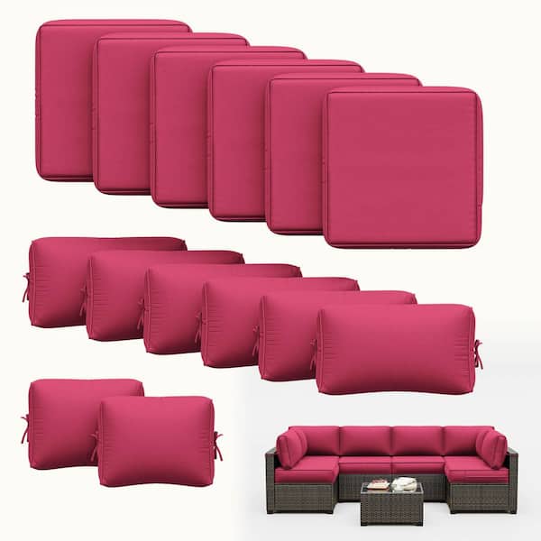 WNP 26 in. x 26 in. x 5 in. (14-Piece) Deep Seat Outdoor Sectional
