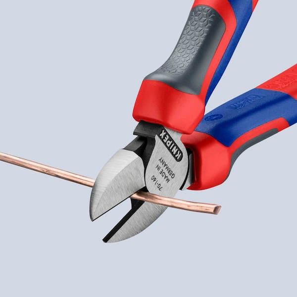 KNIPEX Heavy Duty Forged Steel 6-1/4 in. Diagonal Cutters with 62