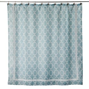 Lithgow 72 in. Aqua Shower Curtain