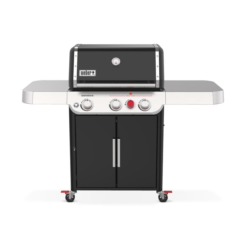 Zonnig Arrangement speelplaats Weber Genesis E-325s 3-Burner Propane Gas Grill in Black with Built-In  Thermometer 35310001 - The Home Depot