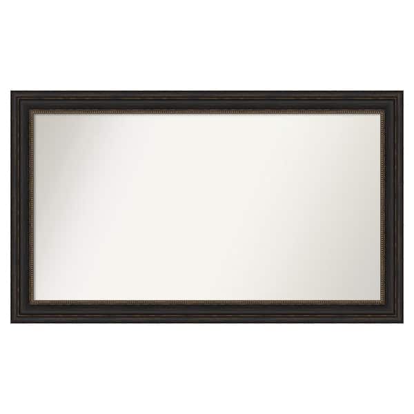 Amanti Art Accent Bronze 49 in. x 29 in. Custom Non-Beveled Polystyrene Antique Framed Bathroom Vanity Wall Mirror