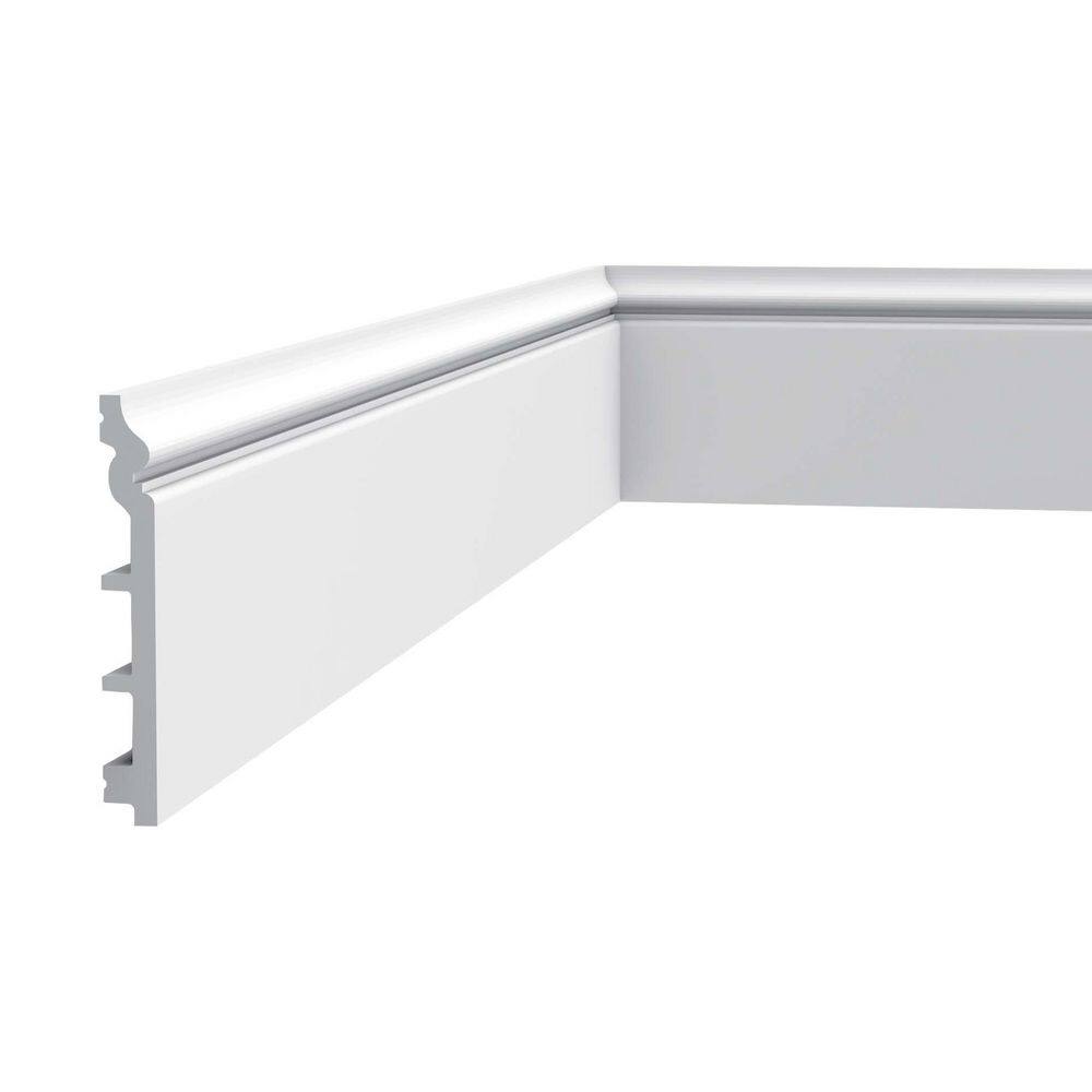 Primed White High Impact Polystyrene Baseboard Moulding Set