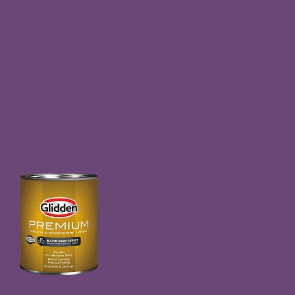 Glidden Premium 1 qt. PPG1176-7 Perfectly Purple Semi-Gloss