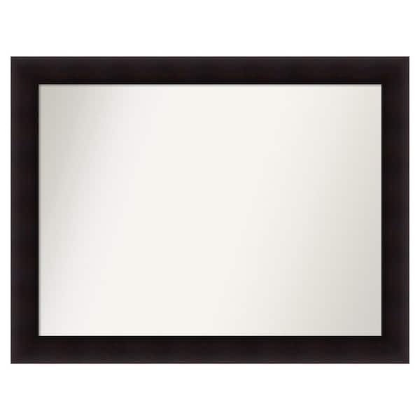 Amanti Art Portico Espresso 43.75 in. x 33.75 in. Custom Non-Beveled Wood Framed Batthroom Vanity Wall Mirror