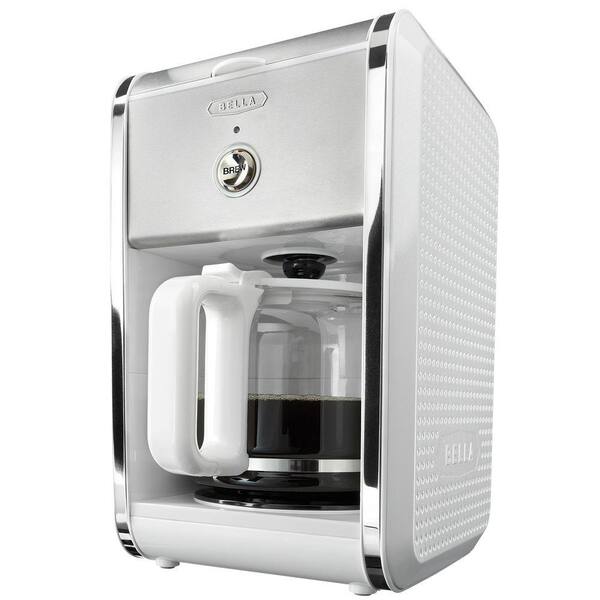 Bella Dots 12-Cup Switch Coffee Maker in White