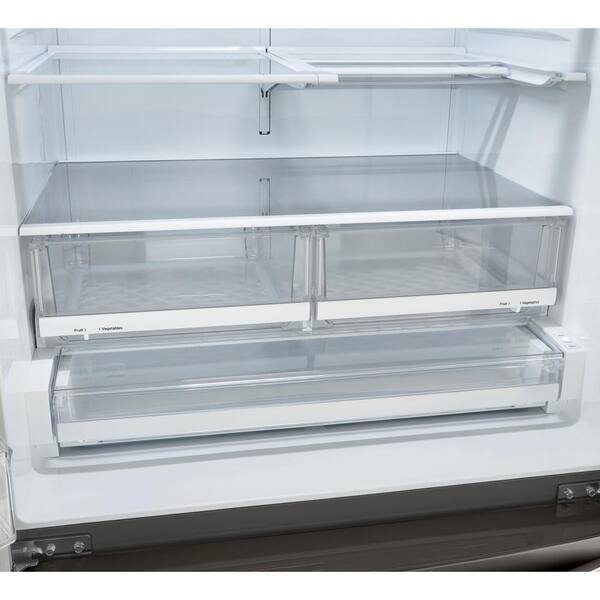Lg Electronics 28 Cu Ft 4 Door French Door Instaview Door In Door Dual Ice With Craft Ice Double Freezer Black Stainless Steel Lrmvs2806d The Home Depot