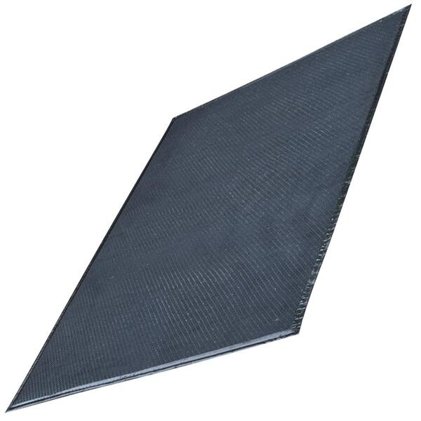 Unbranded 32 in. x 48 in. Black BBQ Mat with Grid