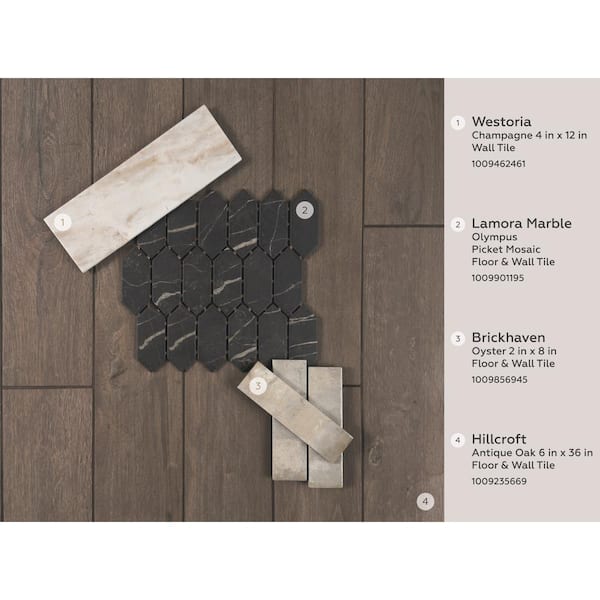 Brush Stroke Oyster Semi-Matte Cove Base 6x12 (8 Pcs) - Tiles