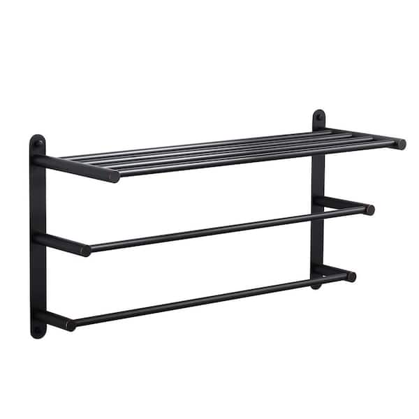 2-Towel Holders Wall mounted 24 in. Towel Rack in Oil Rubbed Bronze