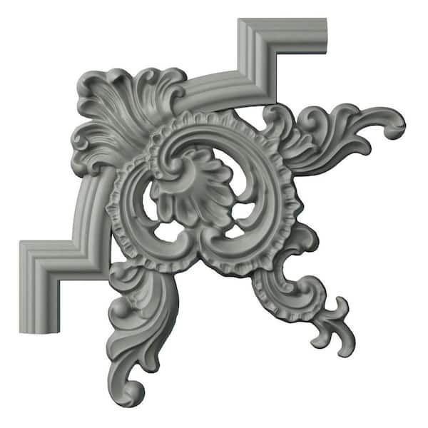 Ekena Millwork 14.5 in. D x 0.625 in. W x 9.5 in. L Primed Polyurethane Panel Moulding