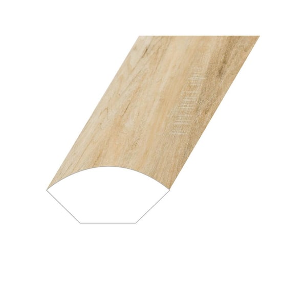 Montserrat Silva Saged Camel 0.6 in. Thick x 1 in. Wide x 94.5 in. Length Vinyl Quarter Round Molding