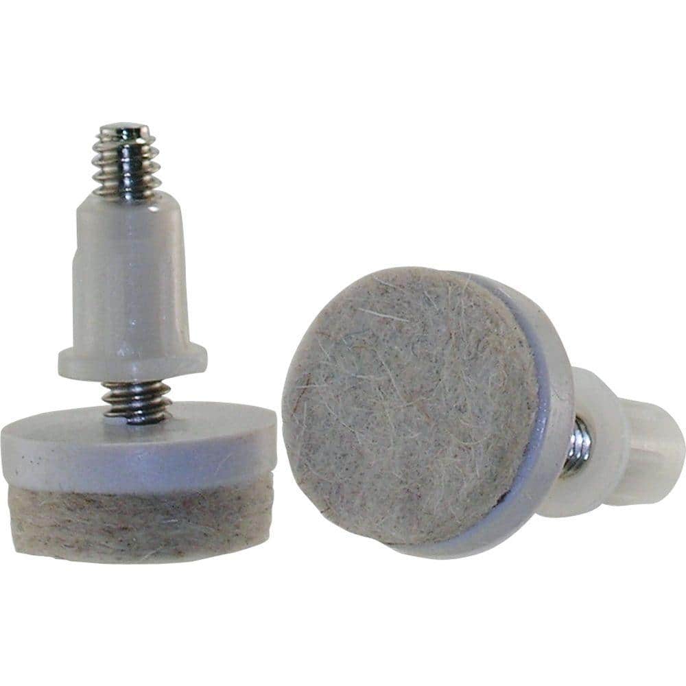 1 in. Beige Round Felt Threaded Stem Furniture Glides for Floor Protection (4-Pack) price history on PriceWatchPro